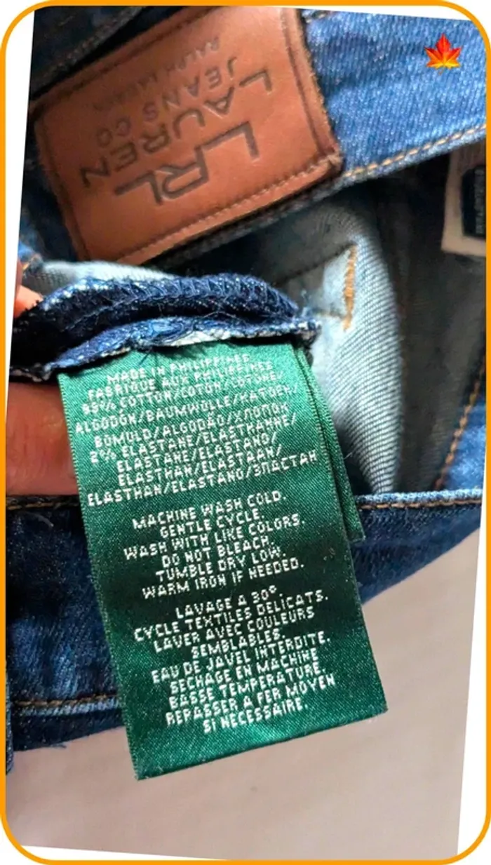 Jeans brut femme Ralph Lauren 38 - photo numéro 7