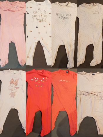 Lot d'été pour fille 6-9 mois