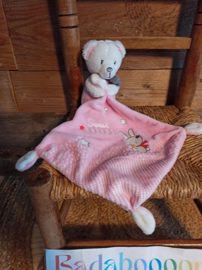Doudou sweat dreams rose mots d'enfants tbe - photo numéro 2