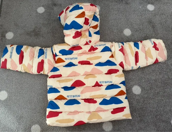 Petit Bateau - Doudoune Beige & Couleurs Taille 24 mois/86 cm - photo numéro 4