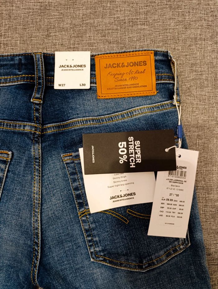 Jeans skinny Jack&Jones W27L30 NEUF - photo numéro 5
