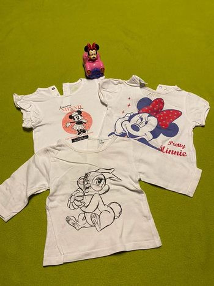 Lot tee-shirts Disney minnie 3 mois