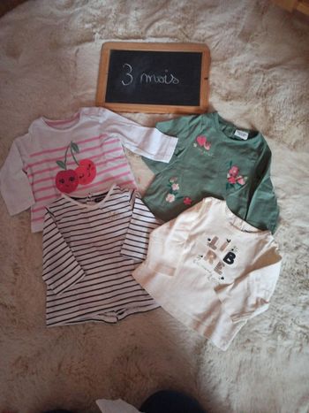 Lot t shirt fille
