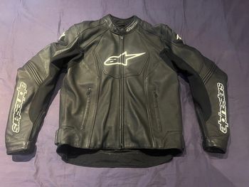 blouson cuir motard moto alpinestars gp-r pro comme neuf taille 50 eu