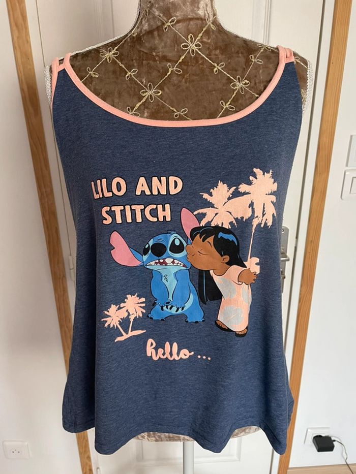 👚 Débardeur bleu à bretelles – Femme – Taille XL – Look estival & décontracté