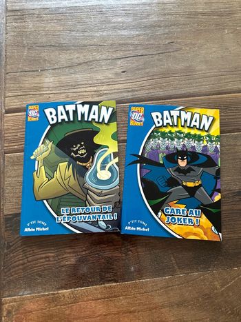 Lot de 2 livres - super Dc héroes - Batman comics - le retour de l’épouvantail et gare au joker