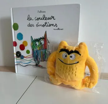 Peluche Émotion Joie – La Couleur des Émotions Neuve, jamais utilisée