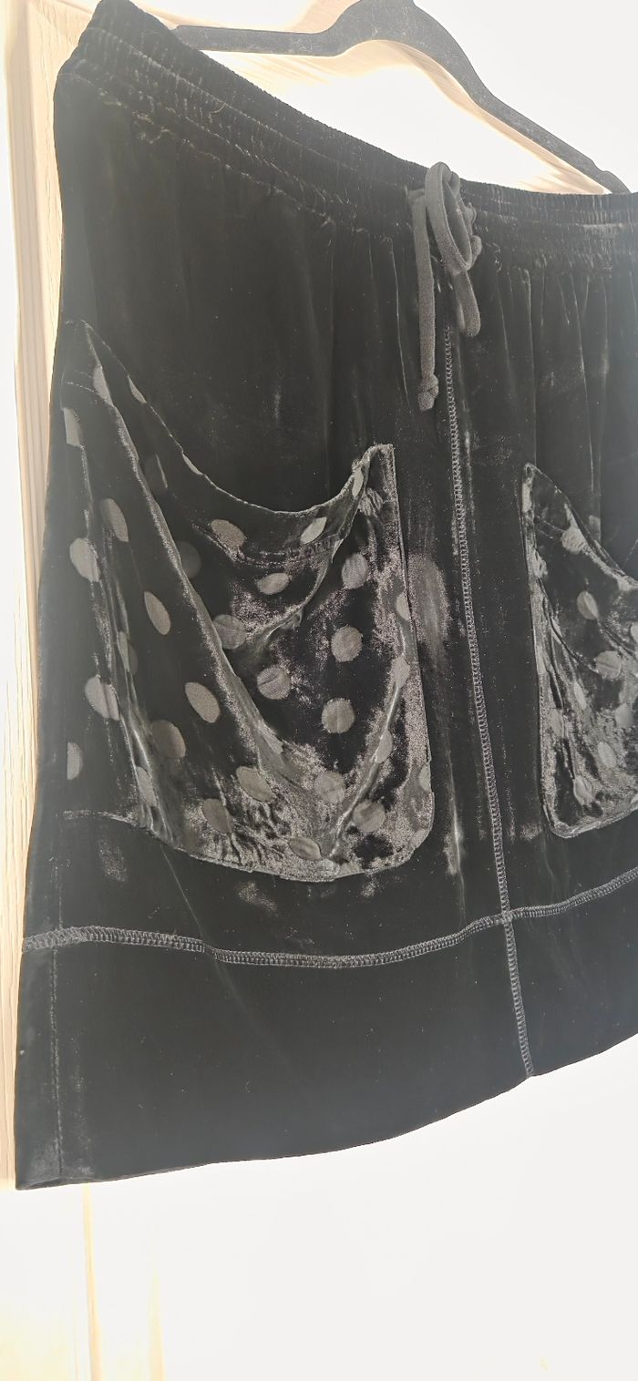 Jupe Velours SONIA by Sonia Rykiel XL – Soie & Viscose – Chic Parisien - photo numéro 4