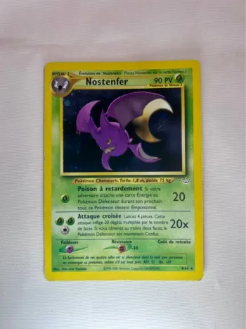 Nostenfer holo 4/64 – Carte Pokémon Française