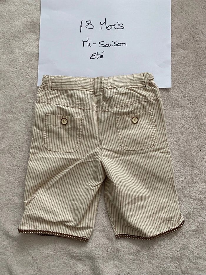 Lot 1 short neuf ajustable à la taille et 2 shorts TBE - Obaïbi, ZARA et autre - 18 mois - photo numéro 10