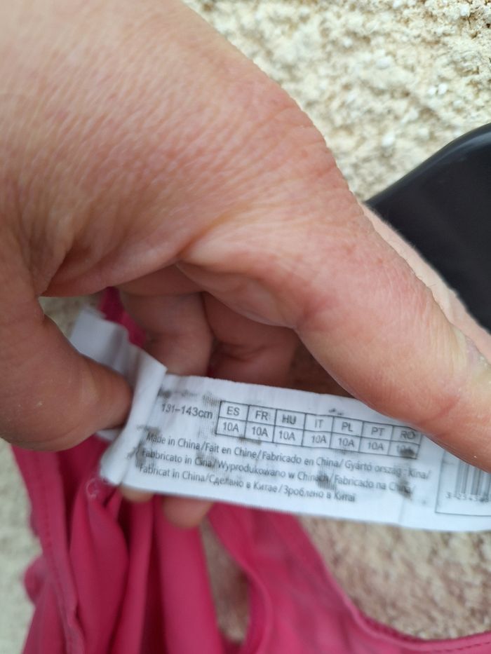 🩱 Maillot de bain 1 pièce Auchan 10 ans - photo numéro 3