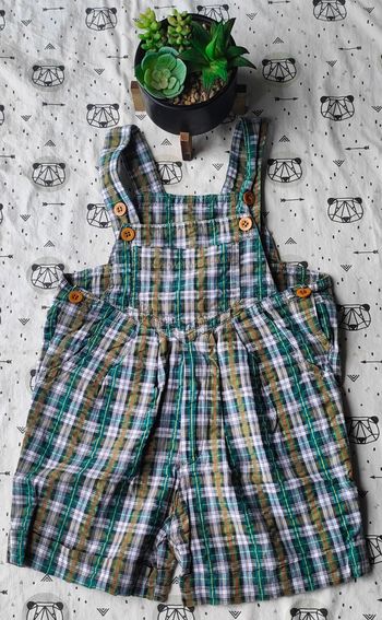 Salopette à carreaux taille 24 mois/2 ans