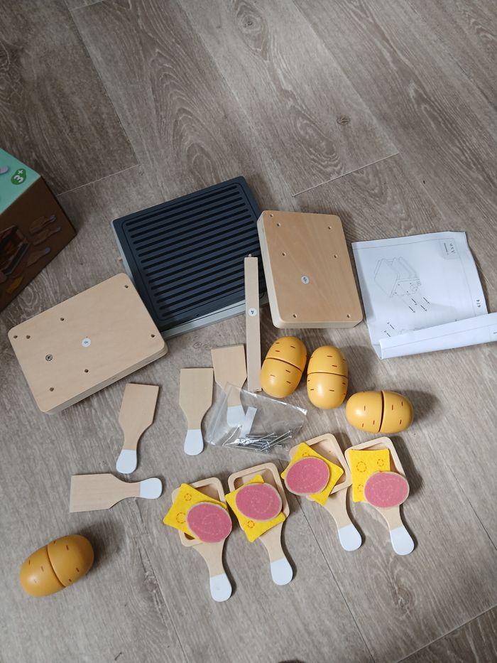 Jouet raclette vertbaudet en bois - photo numéro 2