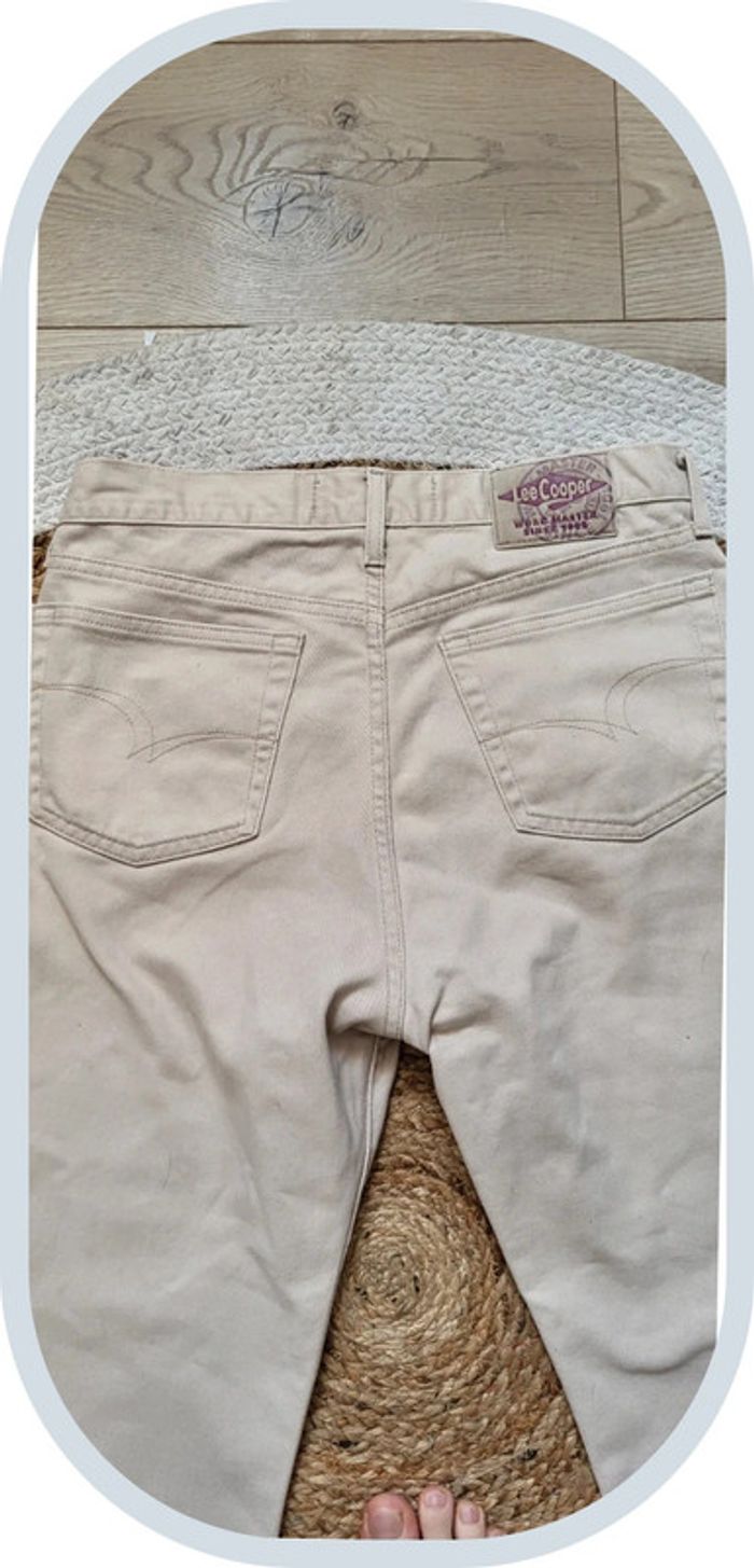 Pantalon vintage Lee Cooper - Taille 38 - Très bon état
 - Homme - Beige - photo numéro 9