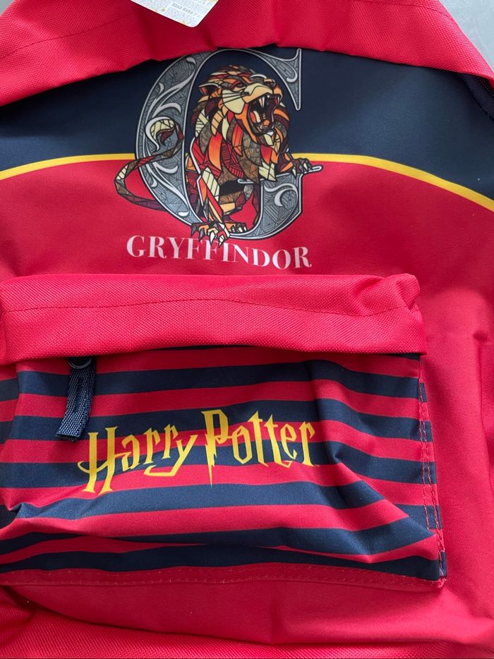 Grand sac à dos cartable Harry Potter rouge - photo numéro 3