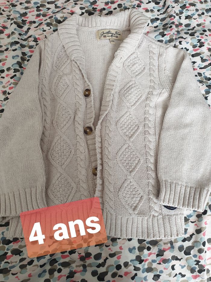 Gilet en 4 ans beige gentleman farmer