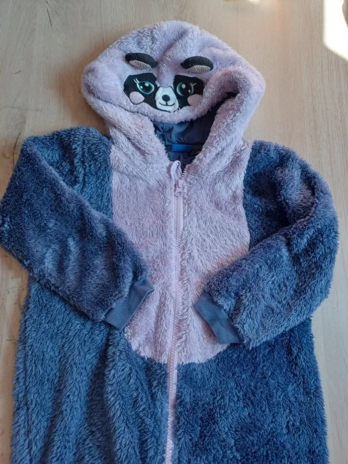 Combinaison polaire pyjama raton laveur - photo numéro 3