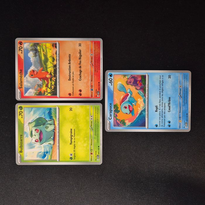 Cartes Pokemon : Starters 1ère Gen - 151