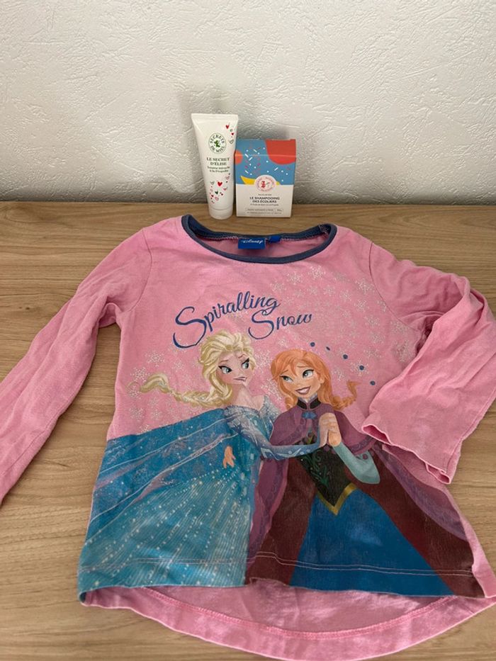 🎀 T-shirt rose Disney La Reine des Neiges 🎀