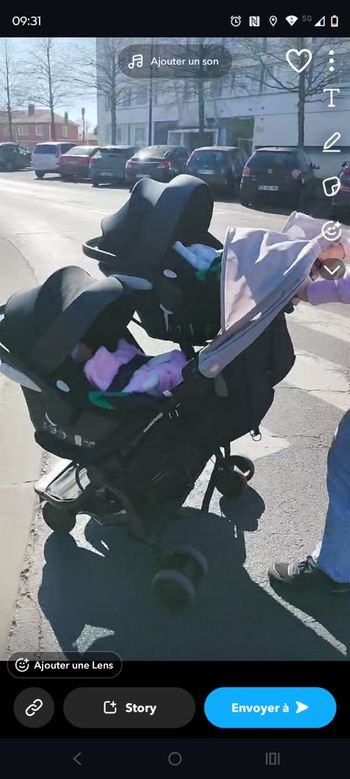 Poussette double Moutain buggy Nano Duo (avec accessoires)