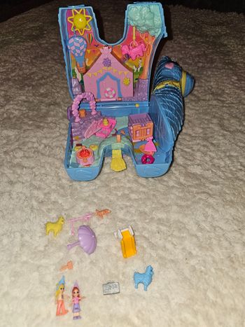 🦙 Polly Pocket Llama / Lama – Coffret pliable – Complet – Accessoires inclus ✨