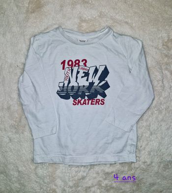 T-shirt manches longues garçon 4 ans