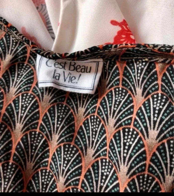 🧡🍂Robe tunique vintage bohème dorée M/38 Boho chic oriental vibes tunic dress🍂🧡 - photo numéro 14