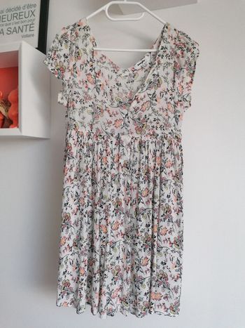 Robe de plage boutonnée crème Jennyfer taille 36