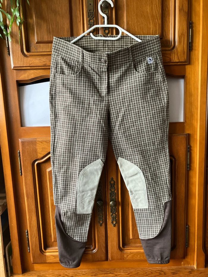 Pantalon d’équitation à carreaux