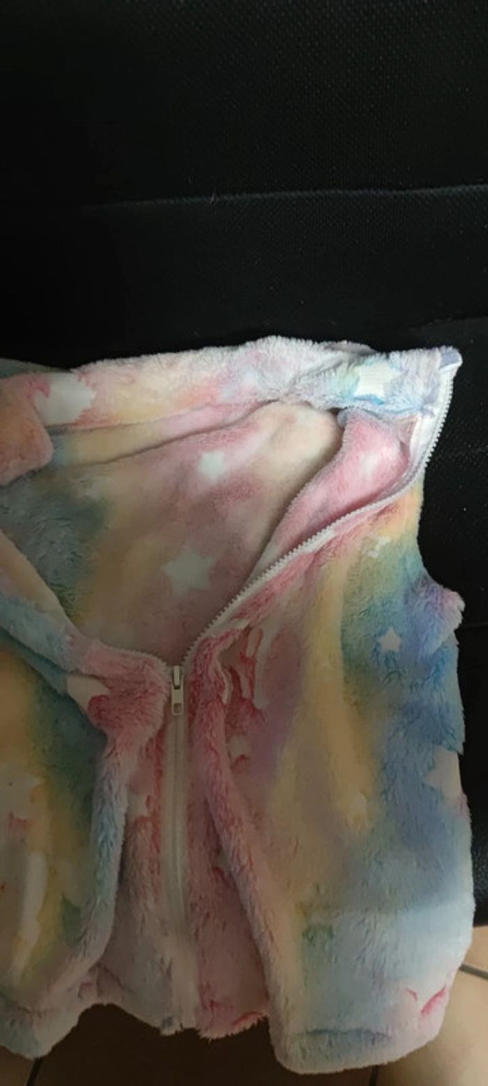 Gilet veste sans manches motif licorne fille neuf 8/10 - photo numéro 3
