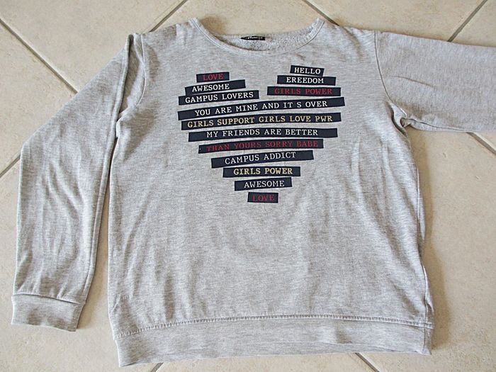 Sweat gris chiné fille Influx - 10 ans - photo numéro 2