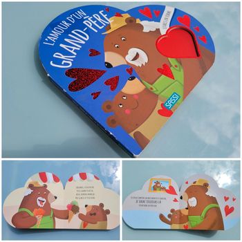 Superbe livre en forme de 🩷 L'Amour d'un grand-père 🐻