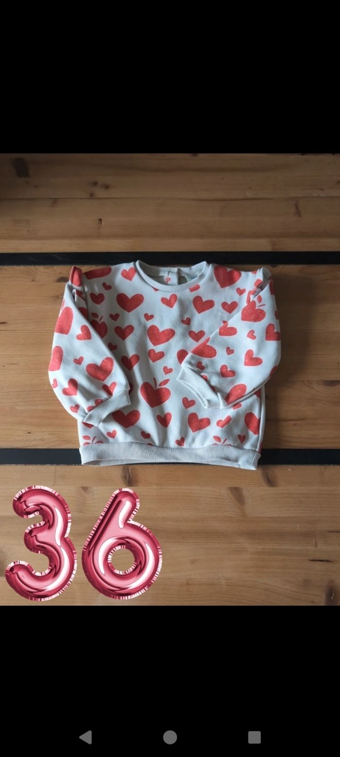 Sweat fille 36 mois