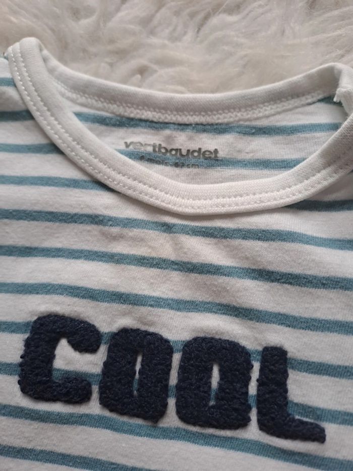 Tee-shirt ML vertbaudet 6mois - photo numéro 3