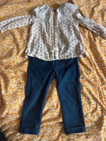 Chemisier et pantalon 24 mois