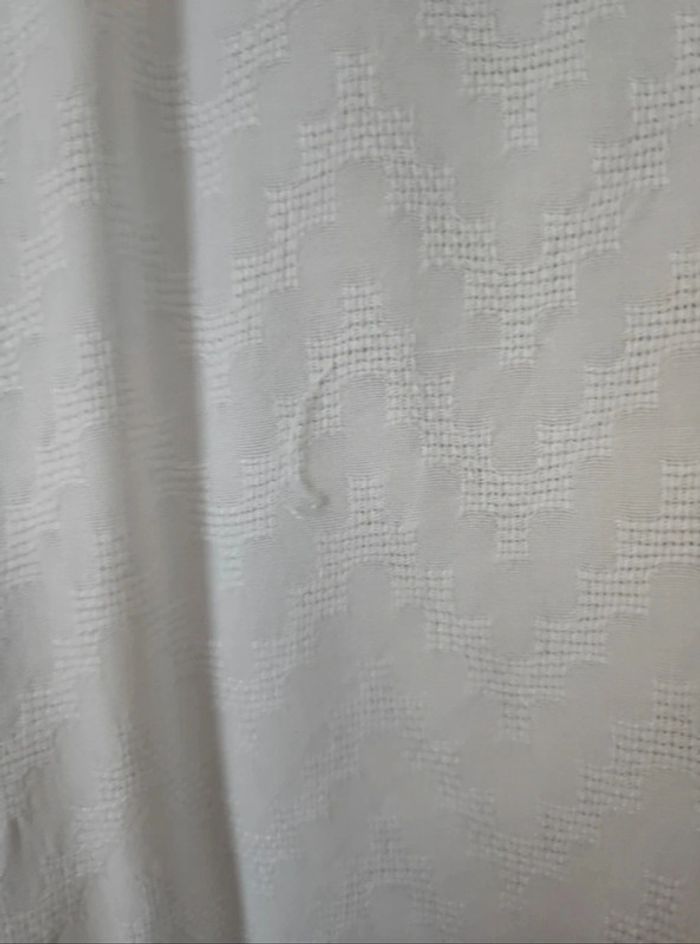 Blouse blanche imprimée plumes bleu et jaune- taille 42 - photo numéro 6