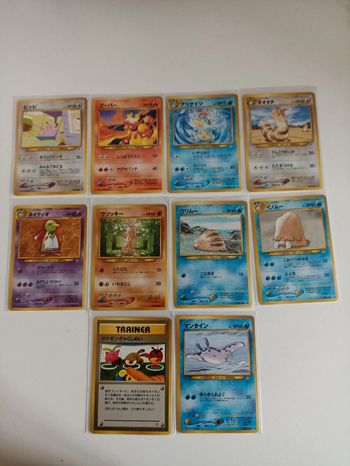 Lot 10 cartes Pokémon Néo Genesis japonais