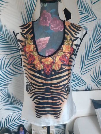 Blouse imprimé voile XL