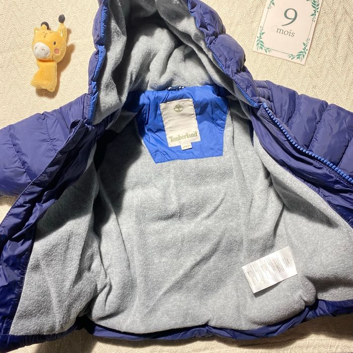 Veste chaude doudoune timberland neuve - 9 mois  - 71 cm - photo numéro 4
