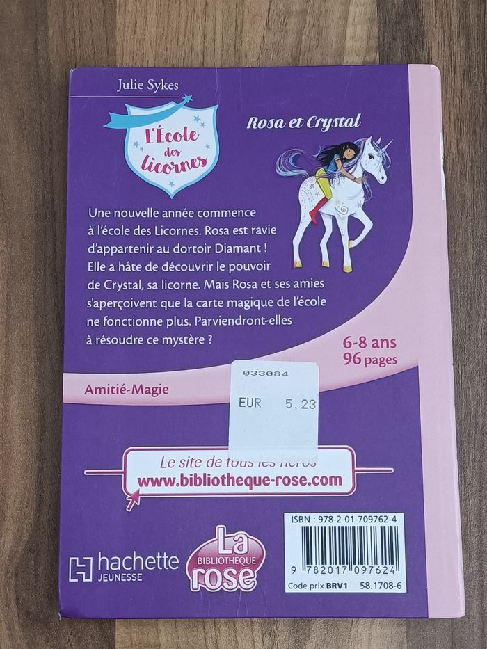 Livre École des licornes 🦄 tome 7 Rosa et Crystal - photo numéro 3