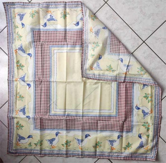 Nappe alsacienne motif canards 1x1 m - photo numéro 2