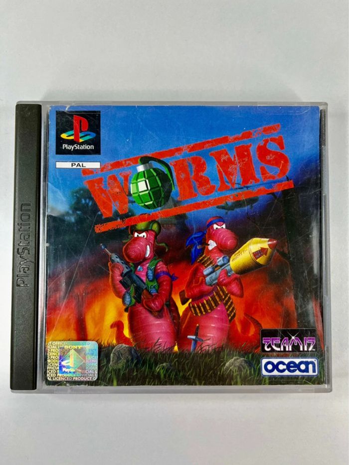 Jeu PS1 : Worms - complet avec notice