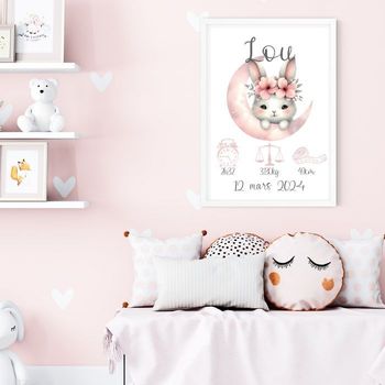 affiche naissance personnalisé