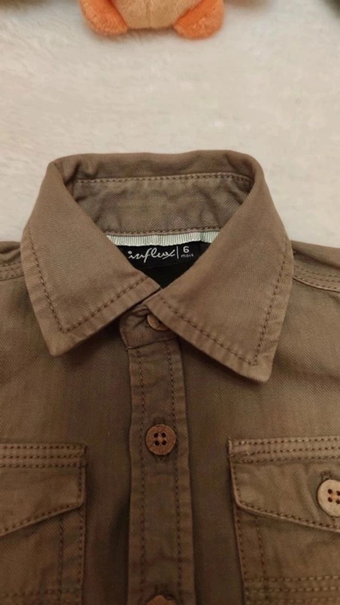 Chemise manches longues style aventuriers T. 6 mois Influx - photo numéro 7