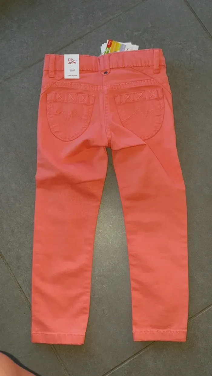 Pantalon stretch slim corail 3 ans - photo numéro 6