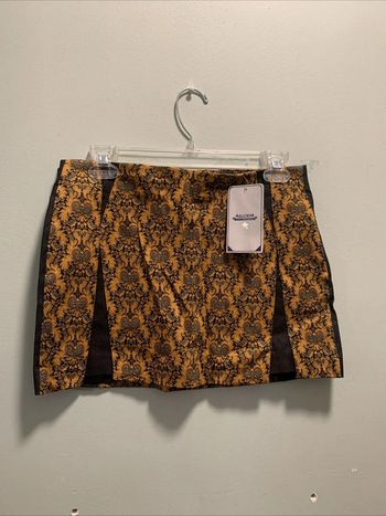 Jupe Arabesque Noir Doré Pull&Bear TM Neuf