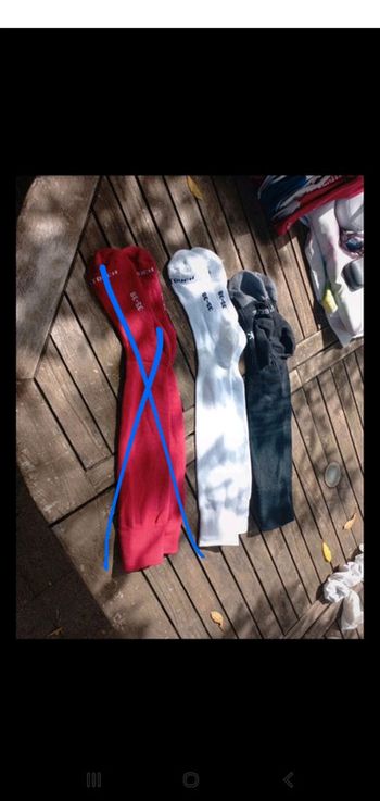 Lot chaussettes foot 35-38 - 2 paires