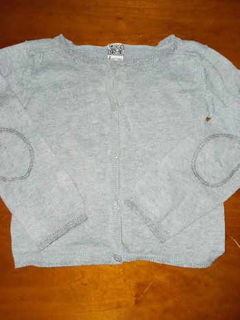 Gilet gris 24 mois tape à l oeil