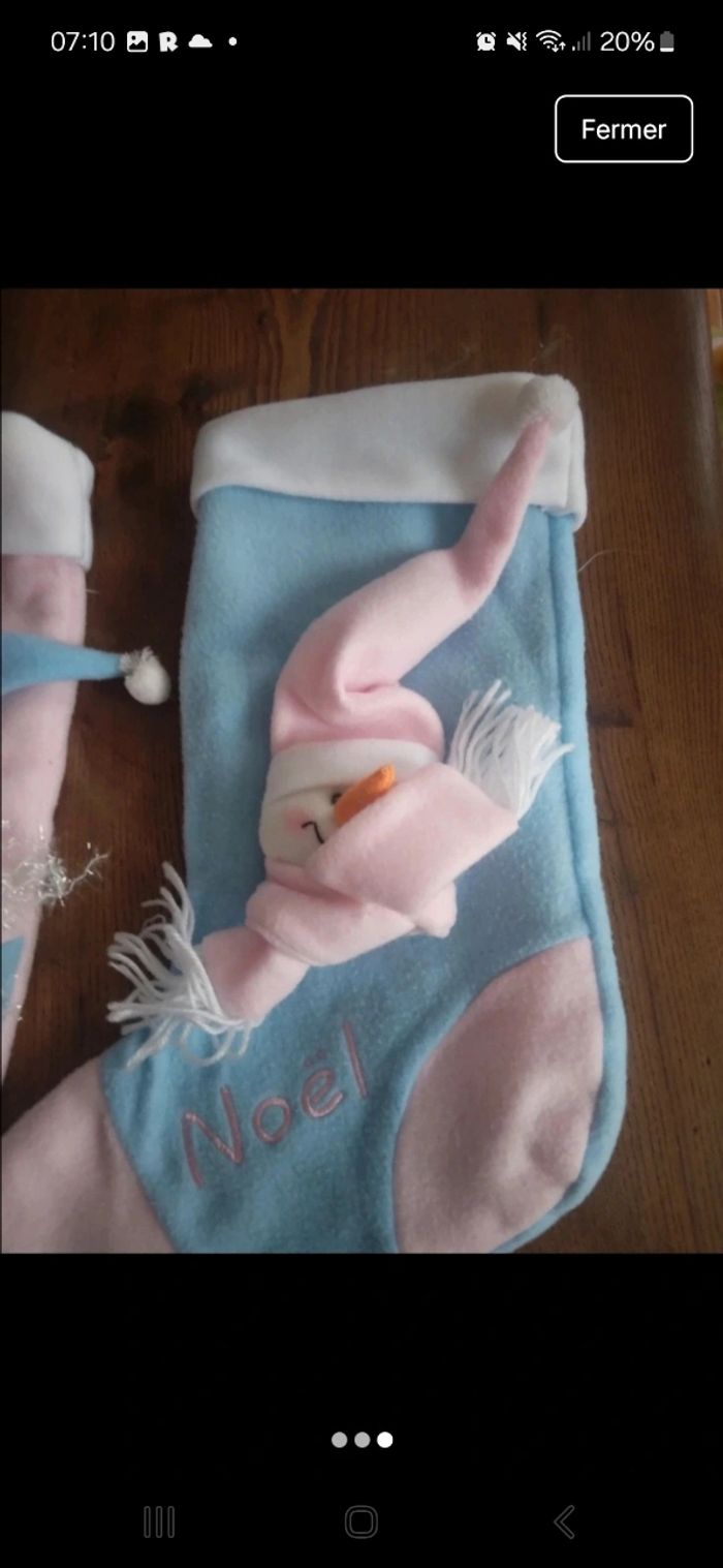 Lot de 2 bottes de noel - photo numéro 3