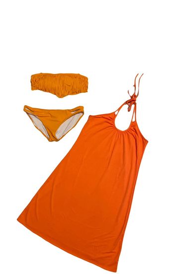 🌴 Lot viva la playa. Maillot de bain et sa robe de plage assortie. Neuf. Taille L.